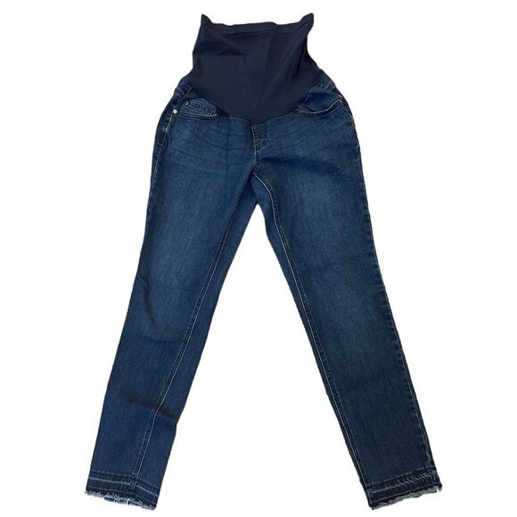 INDIGO BLUE MATERNITY JEANS size medium dark wash - Picture 1 of 5